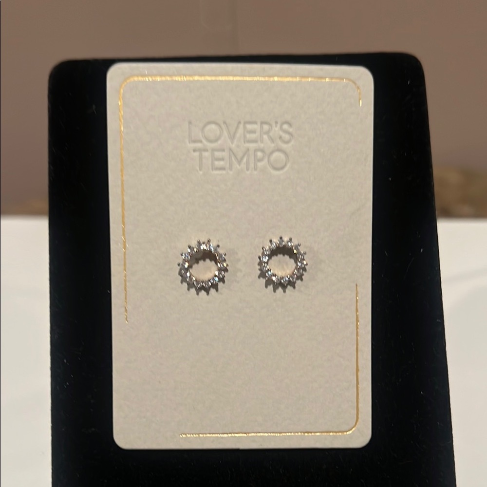 Lover’s Tempo Crystal Halo Stud Earrings